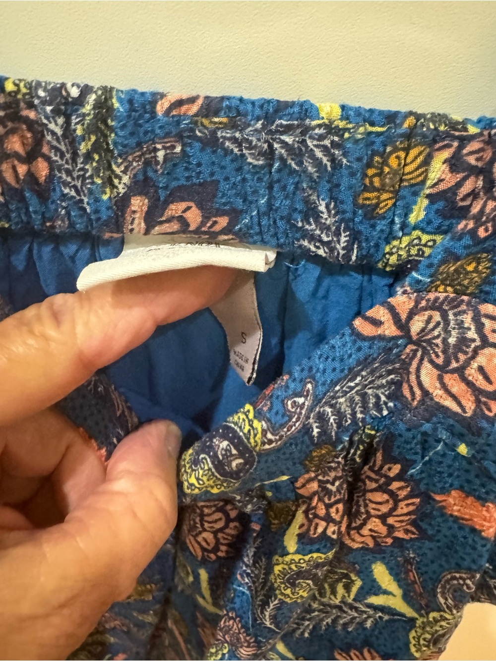 Knox Rose Blue Floral Maxi Dress with Pink and Yellow Accents - Picture 6 of 7
